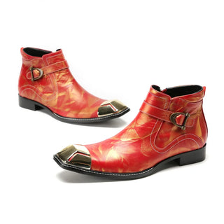 Elegant Genuine Leather Luxury Ankle Boots
