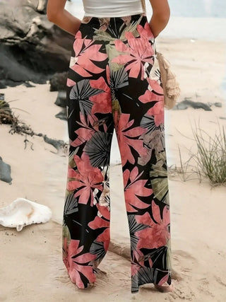 High Waisted Pleated Wide Leg Pants
