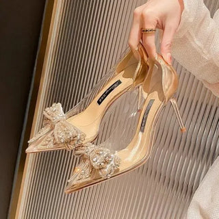 Designer Women Pumps Transparent Sandals