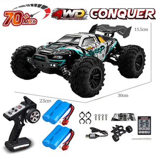 SCY 1:16 70KM/H or 50KM/H 4WD RC Car with LED Remote Control Cars High Speed Drift Monster Truck for Kids Vs Wltoys 144001 Toys