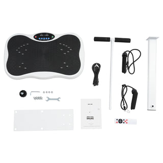 Vibration Plate Exercise Machine with Handrails Full-body Workout Vibration Plate Equipment Adjustable Design