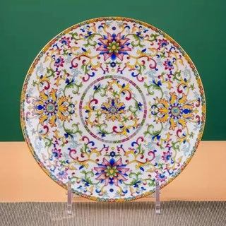 Elegant Palace-Style Ceramic Dinner Plate