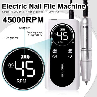 Rechargeable Nail Sander Salon Manicure Tool