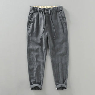 Elastic Waist Trousers Casual Breathable Pants