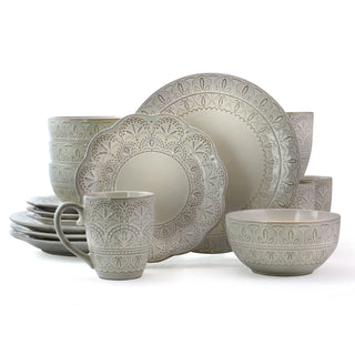 Elegant 16Pcs Stoneware Dinnerware