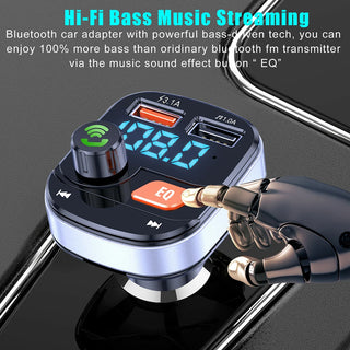 Wireless Bluetooth-compatible 5.0 FM Transmitter