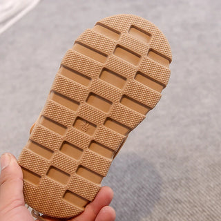 Faux Fur Winter Boots For Children PU Leather Teenager Kid's Snow Boots Thick Warm Boy's Girl's Plush Boots Cotton Warm Boots