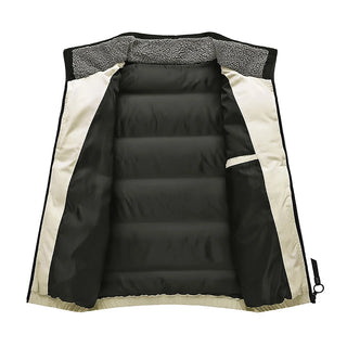 Winter Men's Warm Padded Jackets Fashion Male Stand Collar Cotton Thicken Parkas Man Windbreaker Thermal Coats Clothing