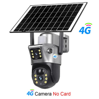 Solar Dual Lenses Outdoor Security Camera