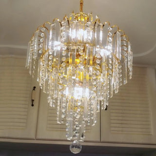 Adjustable Chain Crystal Ambient Chandelier