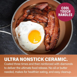 Ceramic Nonstick 15-Piece Cookware Set