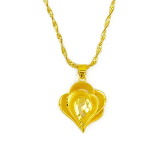 Quality AU999 24K Gold Necklace Pendant