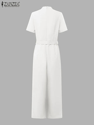 Office Ladies High Waist Fashion Jumpsuits - Epictzar Intl.