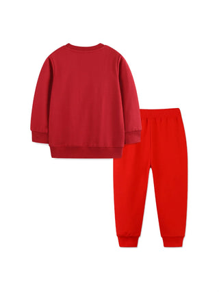 Toddler Warm Deer Print 2Pcs Outfit Set