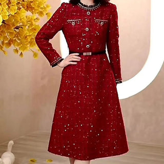 Luxury Sequin Sweet Ruffles Party Dress