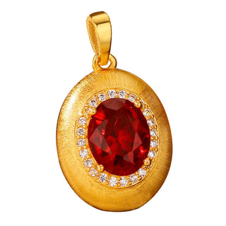 Luxury 24K Gold Water Drop Pendant
