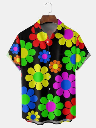Leisure Street Walk Hawaiian Printed Full Open Button Shirt - Epictzar Intl.