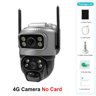 Human Detection Solar Security Video Camara