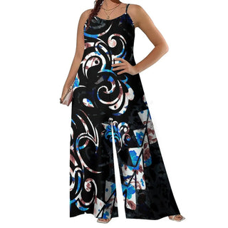 Spaghetti Strap Sleeveless Wide Leg Romper