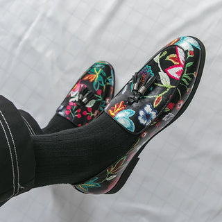 Embroidery Pattern Oxfords Classic Gentleman Shoes
