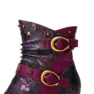 Handmade Genuine Leather High Heel Boots