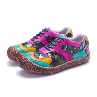 Genuine Leather Comfortable Floral Party Shoes