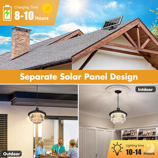 Adjustable Color Changing Solar Garden Lamp