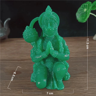 Professional jade color hanuman statue