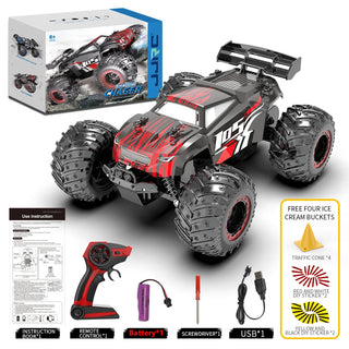 JJRC Q105 Q175 1:18 20 Km/h 2.4GHz Double Motors Drive With LED Light Off Road Remote Control Cars Drift Monster Truck Toys