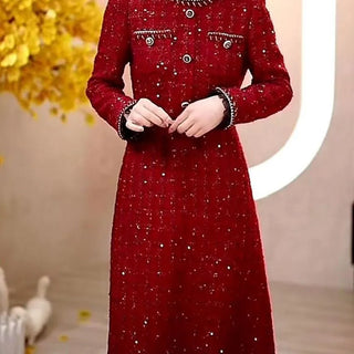 Luxury Sequin Sweet Ruffles Party Dress