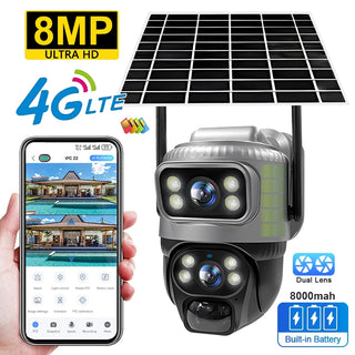 Human Detection Solar Security Video Camara