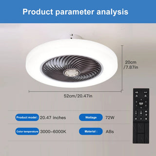 Smart Ceiling Fan Ventilator LED Lamp