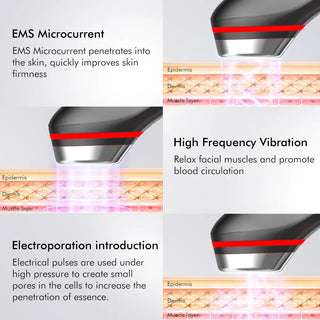 LED Vibration Massager Beauty Device