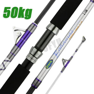 Offshore Trolling Fishing Pole with Roller Guides