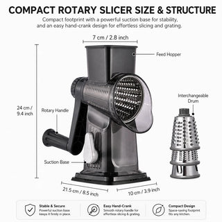 Manual Cheese Grater Vegetable Slicer
