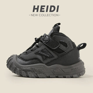 PU Leather Sport Shoes For Children Trend Fashion Boy's Sneakers Ergonomics Soft-soled Kid's Sneakers Autumn Running Shoes