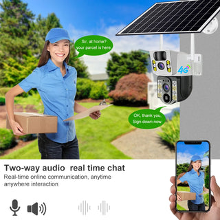 Wireless Dual Lens Solar Security Camera