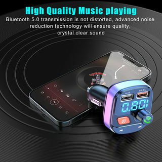 Wireless Bluetooth-compatible 5.0 FM Transmitter