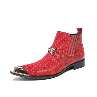 Elegant Genuine Leather Luxury Ankle Boots
