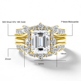 Luxury 14K Gold Engagement Bridal Ring