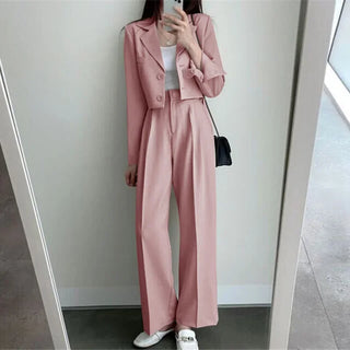 Office Lady High Waisted Blazer Suits