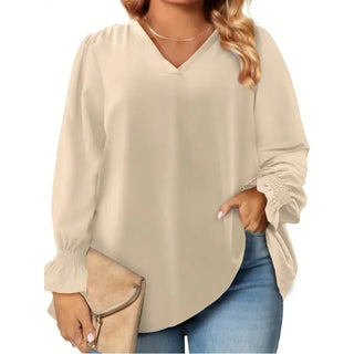 Office Lady Long Sleeve Chiffon Blouse