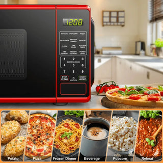 Countertop microwave, 700W, red