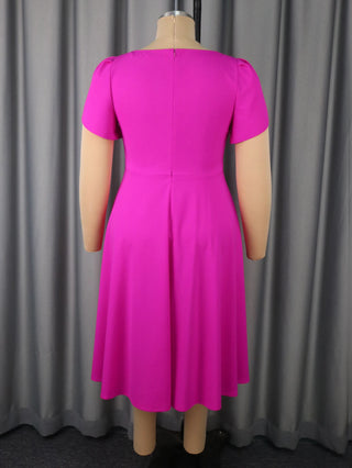 Office Wear Waist Buckle Dress