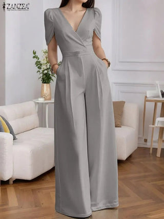 Office Ladies High Waist Fashion Jumpsuits - Epictzar Intl.