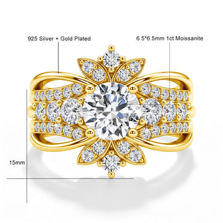 Luxury Moissanite Bridal Engagement Wedding Band