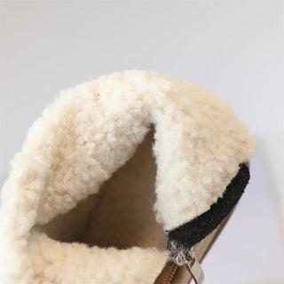 2025 New Autumn/Winter Children Boots For Boys Warm Plush Rubber Sole Toddler Kids Sneakers  Fashion Girls Boots 21-30