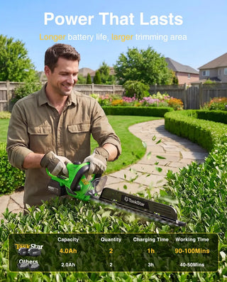 Electric Cordless Rechargeable Hedge Trimmer