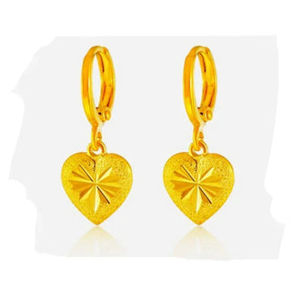 Elegant Stars Prosperous 24K Gold Earrings