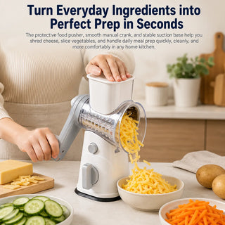 Hand Crank Stainless Steel Cheese Grater